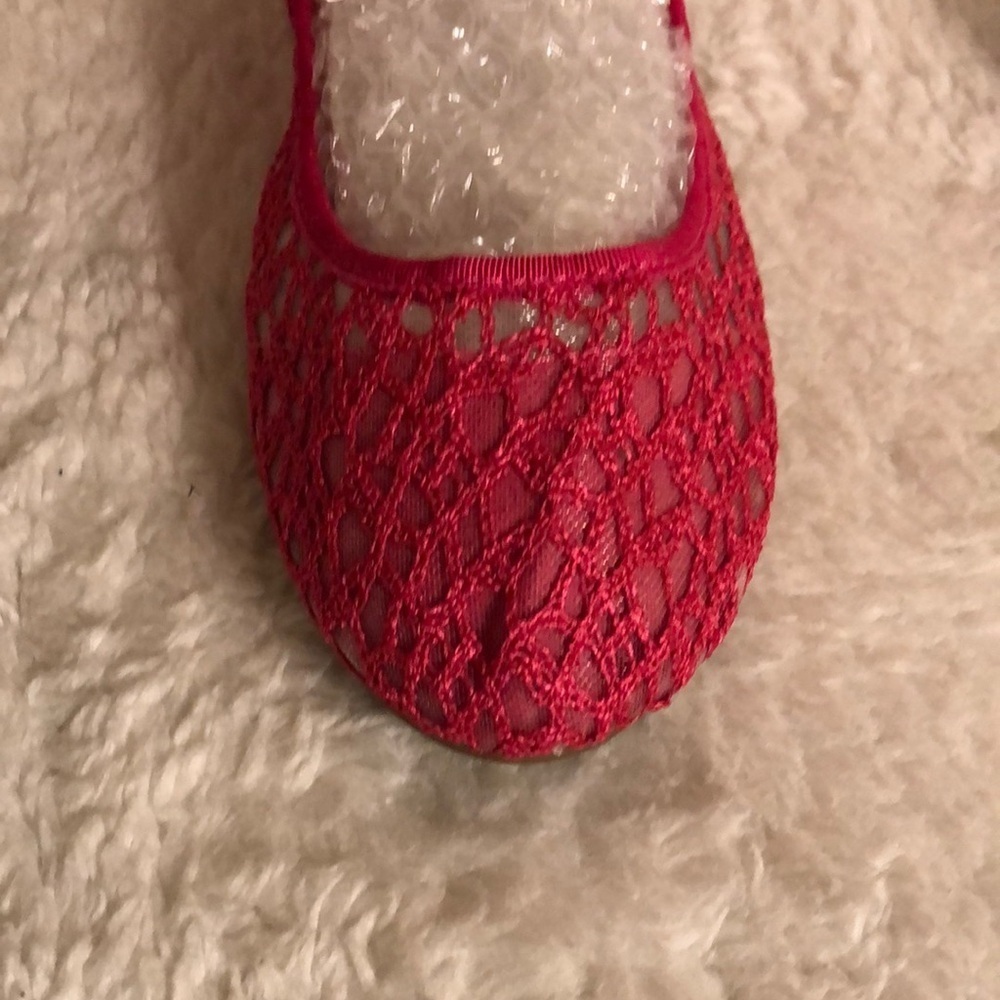 Women’s Flat Shoes Pink Lace casual flats Shoes Summer shoes Size 9 - Picture 3 of 8
